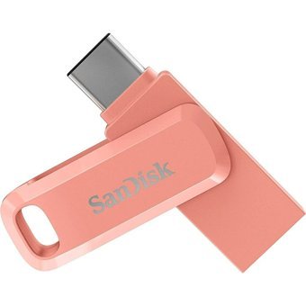 Sandisk Ultra Dual Drive Go Sdddc3-064G-G46Pc Çift Taraflı USB 3.1 Usb Type-C 64 GB Flash Bellek Pembe