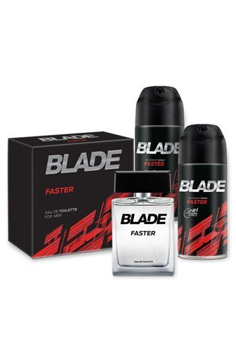 Blade Faster 3 Parça Erkek Parfüm Deodorant Seti EDT