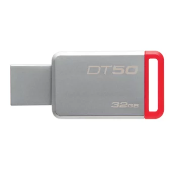 Kingston Data Traveler50 Mini USB 3.0 Usb Type-A 32 GB Flash Bellek Kırmızı