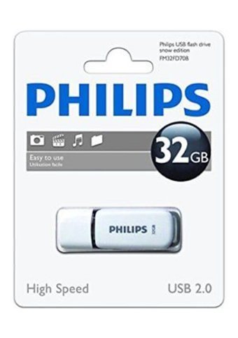 Philips FM32FD70B-10 Snow Edition USB 2.0 Usb Type-C 32 GB Flash Bellek Beyaz