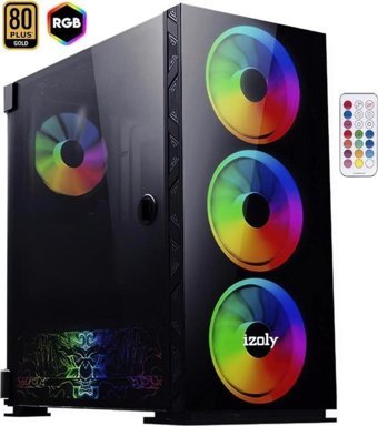 Izoly Inferno Harici GeForce RTX 4060 Tİ Intel Core i5 10400F 16 GB Ram 512 GB SSD Tower FreeDos Masaüstü Oyuncu Bilgisayarı