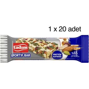 Tadım Bar Fıstıklı Çikolata 30 gr 20 Adet