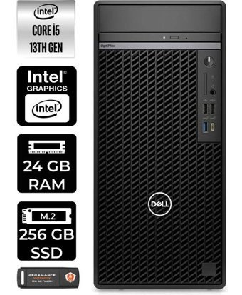 Dell Optiplex 7010MT N010O7010MTUP321 Dahili Intel UHD Graphics 770 Intel Core i5 13500 24 GB Ram 256 GB SSD Tower FreeDos Masaüstü Bilgisayar + PER4 BELLEK