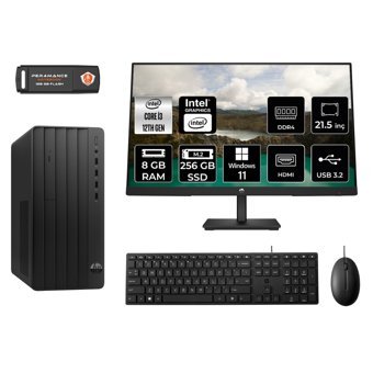 Hp Pro 290 G9 MA1EAD051 Dahili Intel UHD Graphics 730 Intel Core i3 12100 8 GB Ram 256 GB SSD Tower Windows 11 Home 21.5 inç Monitörlü Masaüstü Bilgisayar