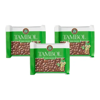 Kahve Tambol Fıstıklı Çikolata 100 gr 3 Adet