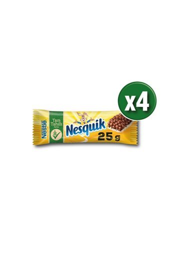 Nesquik Nesquik Tahıllı Çikolata 25 gr 4 Adet