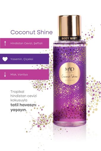 Mad Parfüm Coconut Shine Hindistan Cevizi Vücut Spreyi 250 ml