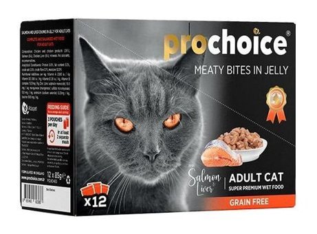 Pro Choice Somonlu Soslu Yaş Kedi Maması 12x85 gr