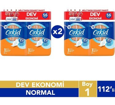 Orkid Ultra Extra İnce 28'li Hijyenik Ped 4 Adet