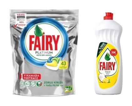 Fairy Platinum Plus Limon Tablet Bulaşık Deterjanı 43 Adet