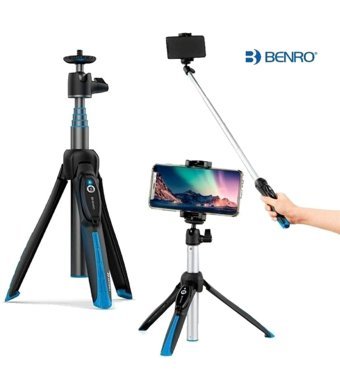 Benro BK15 Mini 1 Kademeli Telefon Headless Tripod 81 cm