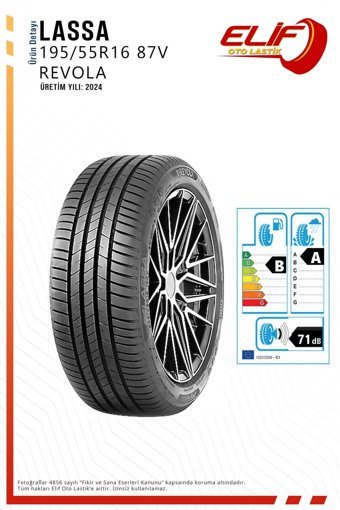 Lassa 195/65 R16 87V Revola Yaz Lastiği 2024