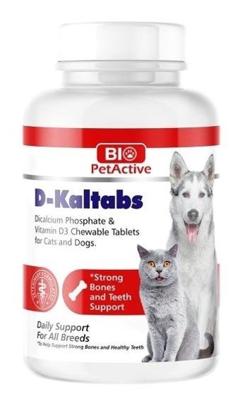 Bio Pet Active D-Kaltabs D Vitamini Kemik Eklem 84 Tablet Köpek Vitamini