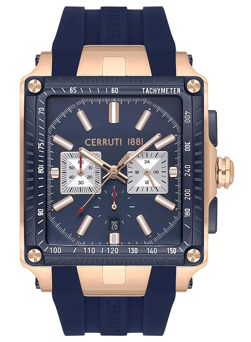 Cerruti 1881 CIWGO0018809 Takvimli Lacivert Çelik Kordon Analog Erkek Kol Saati