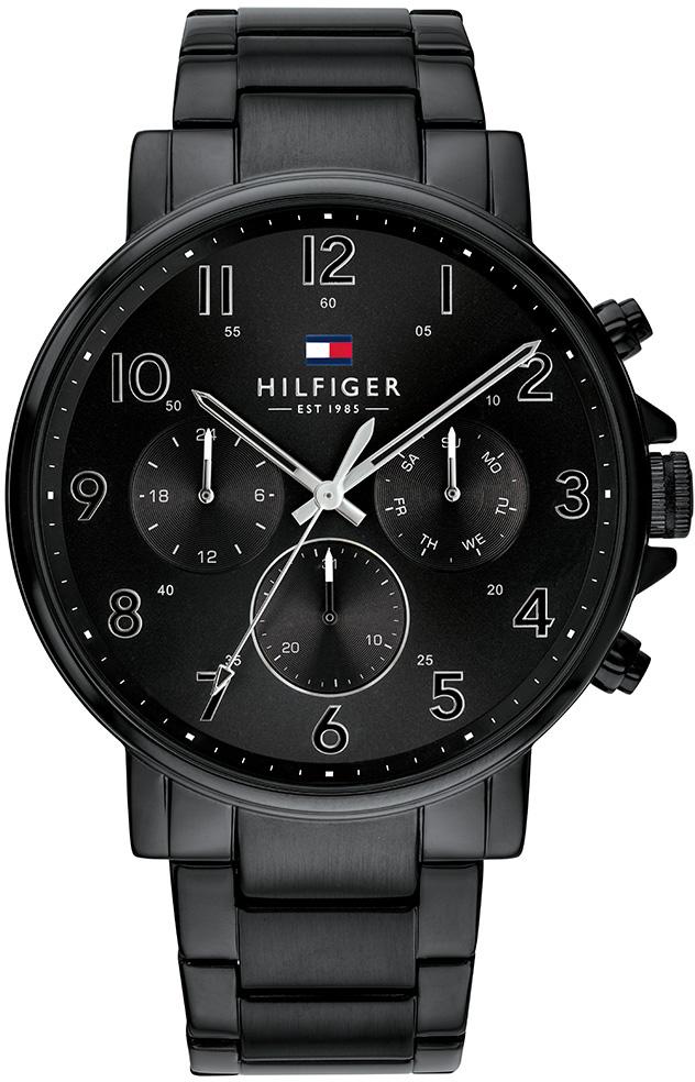 Tommy Hilfiger TH1710383 Takvimli 44 mm Siyah Metal Kordon Analog Erkek Kol Saati