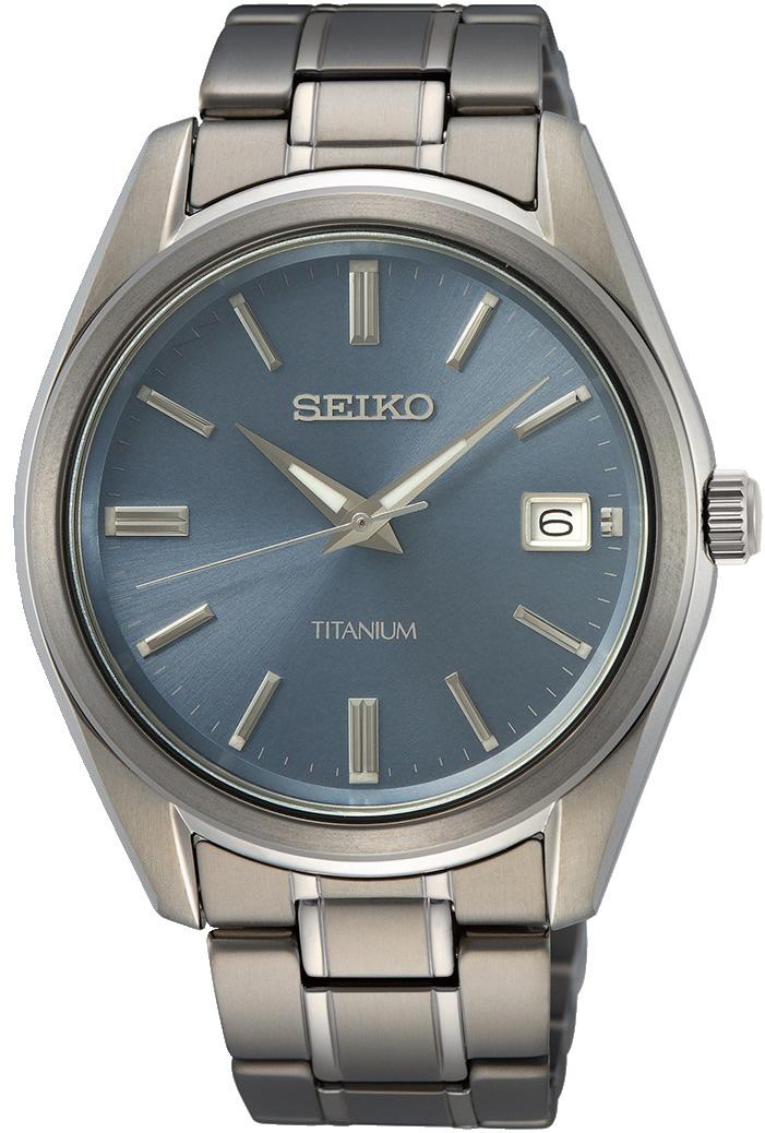 Seiko SUR373P Takvimli 40 mm Gri Titanyum Kordon Analog Erkek Kol Saati