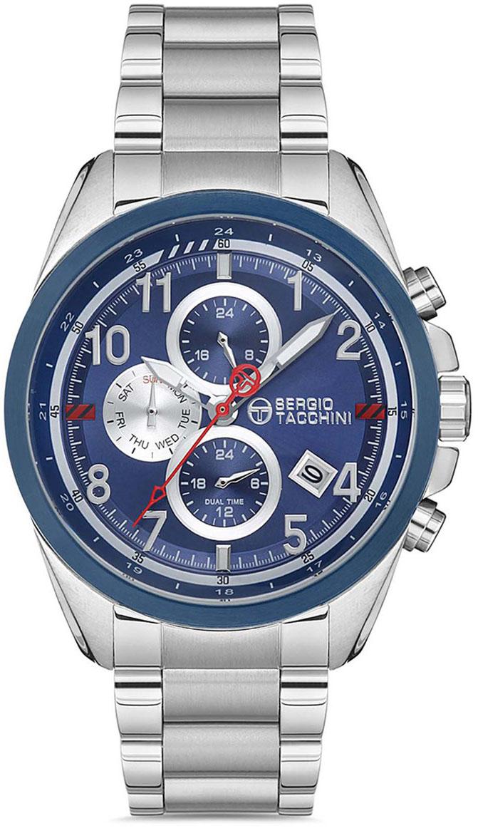 Sergio Tacchini ST.1.10137.2 Takvimli 44 mm Çelik Kordon Analog Kol Saati