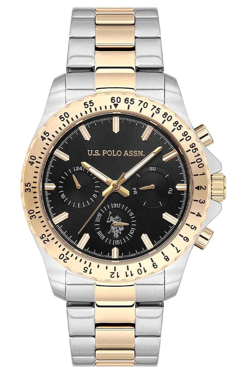 U.S. Polo Assn USPA1108-05 Takvimli 42 mm Gri-Rose Gold Çelik Kordon Analog Erkek Kol Saati