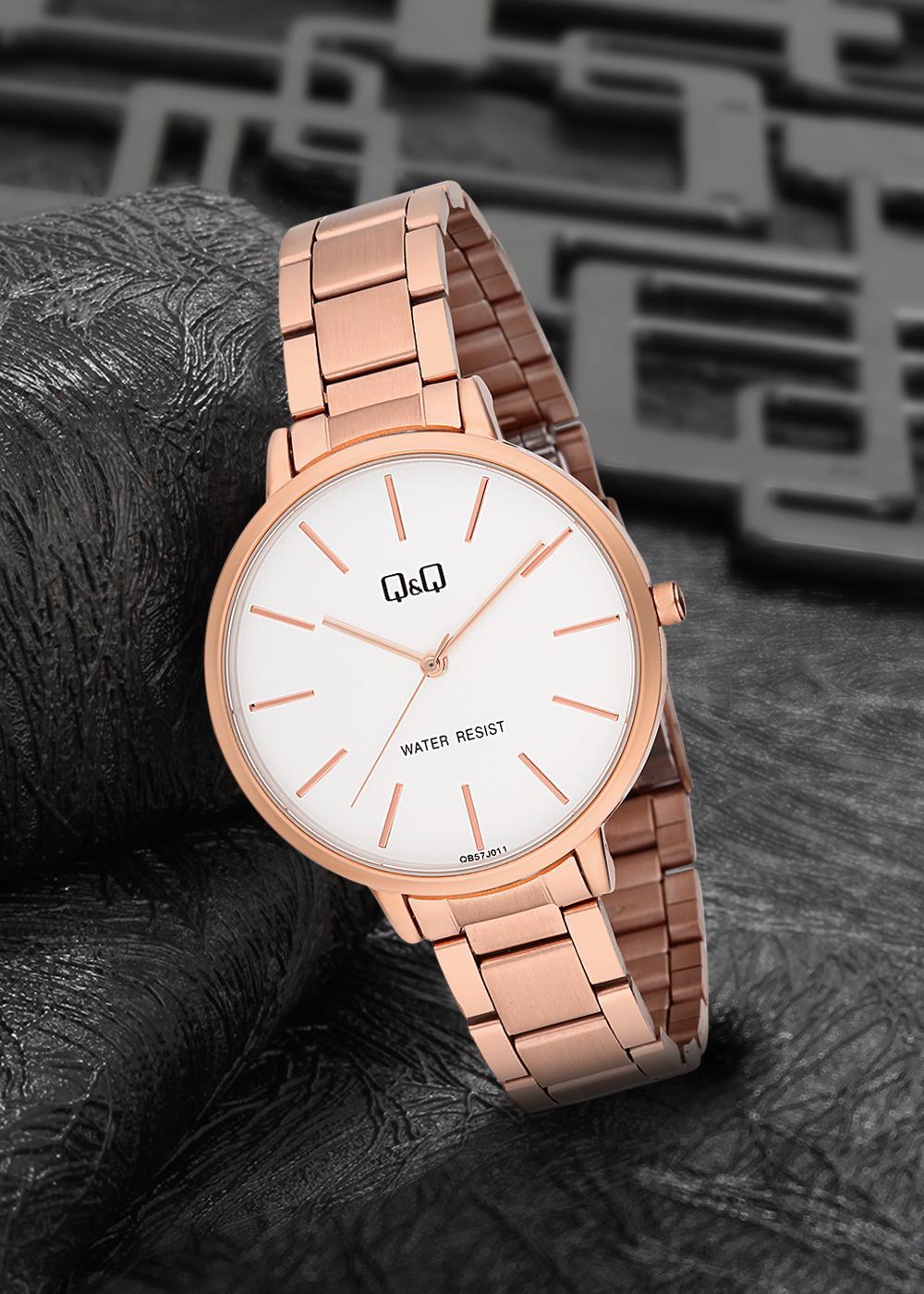 Q&Q 3G2478 36 mm Rose Gold Metal Kordon Analog Erkek Kol Saati