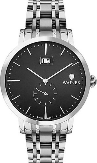 Wainer WA.01881-A Pusulalı Takvimli 44 mm Metal Kordon Analog Erkek Kol Saati