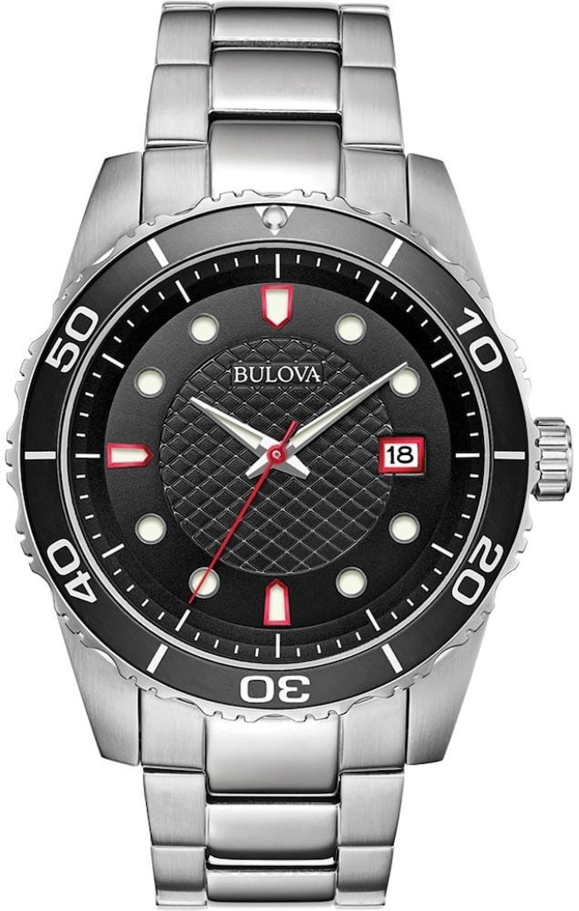 Bulova 98A195 Takvimli 43 mm Çelik Kordon Analog Erkek Kol Saati