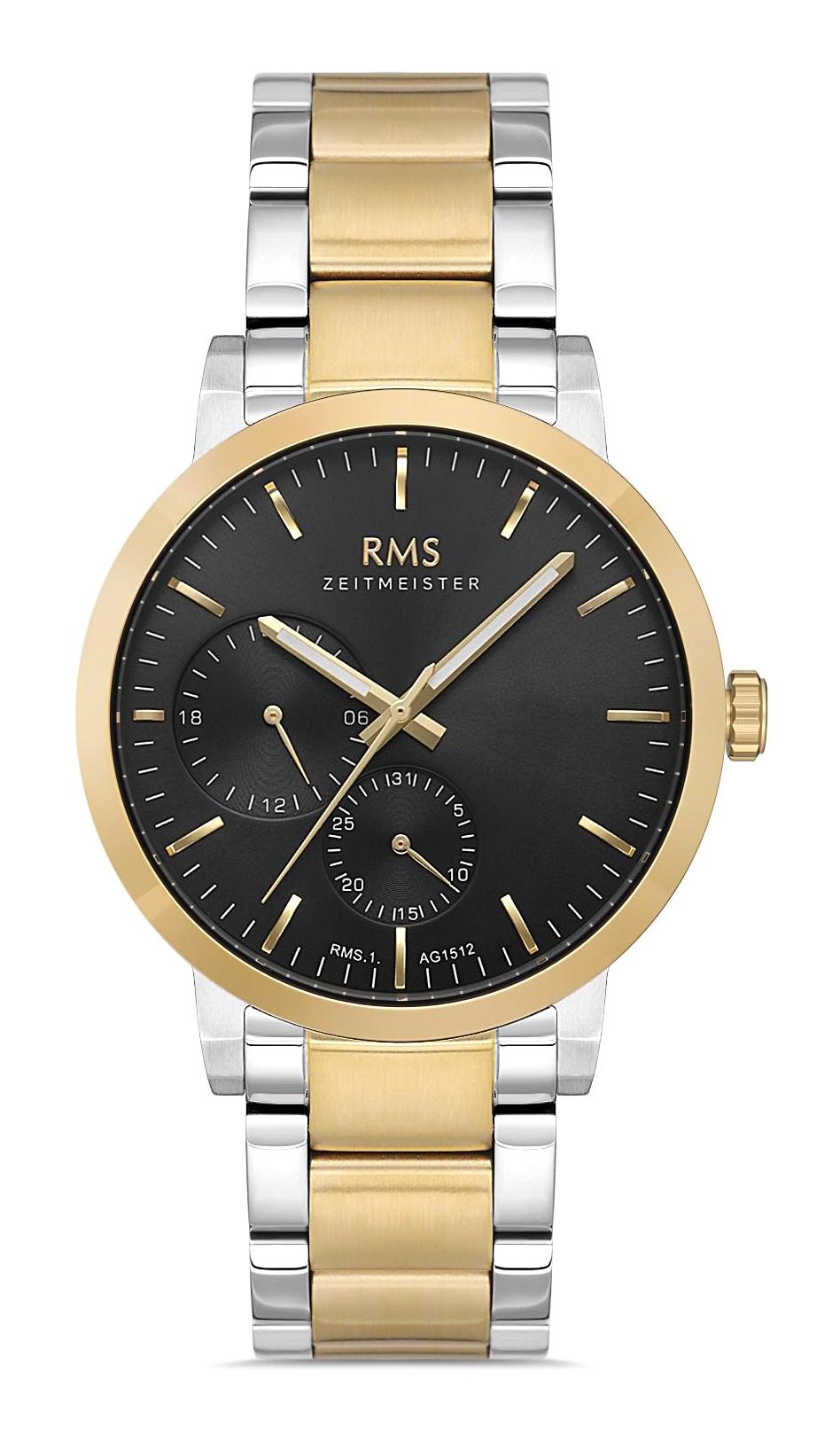 Romanson RMS.1.AG1512.06 Takvimli 42 mm Altın-Çelik Kordon Analog Erkek Kol Saati