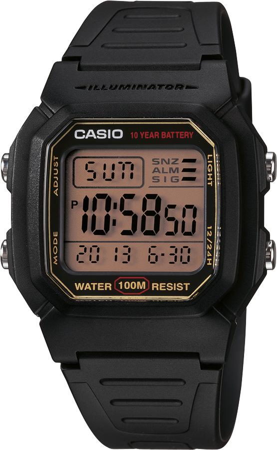 Casio W-800HG-9AVDF Takvimli Siyah Metal Kordon Dijital Erkek Kol Saati