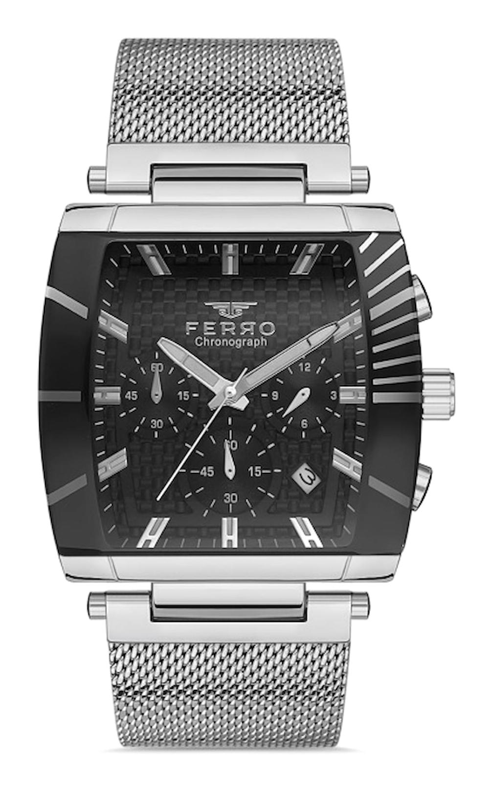 Ferro FM31265C-A2 Takvimli 40 mm Metal Kordon Analog Erkek Kol Saati