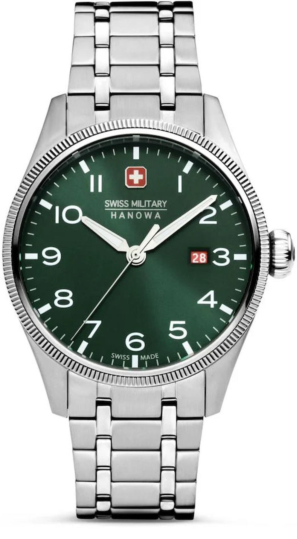 Swiss Military SMWGH0000803 Takvimli 44 mm Çelik Kordon Analog Kol Saati