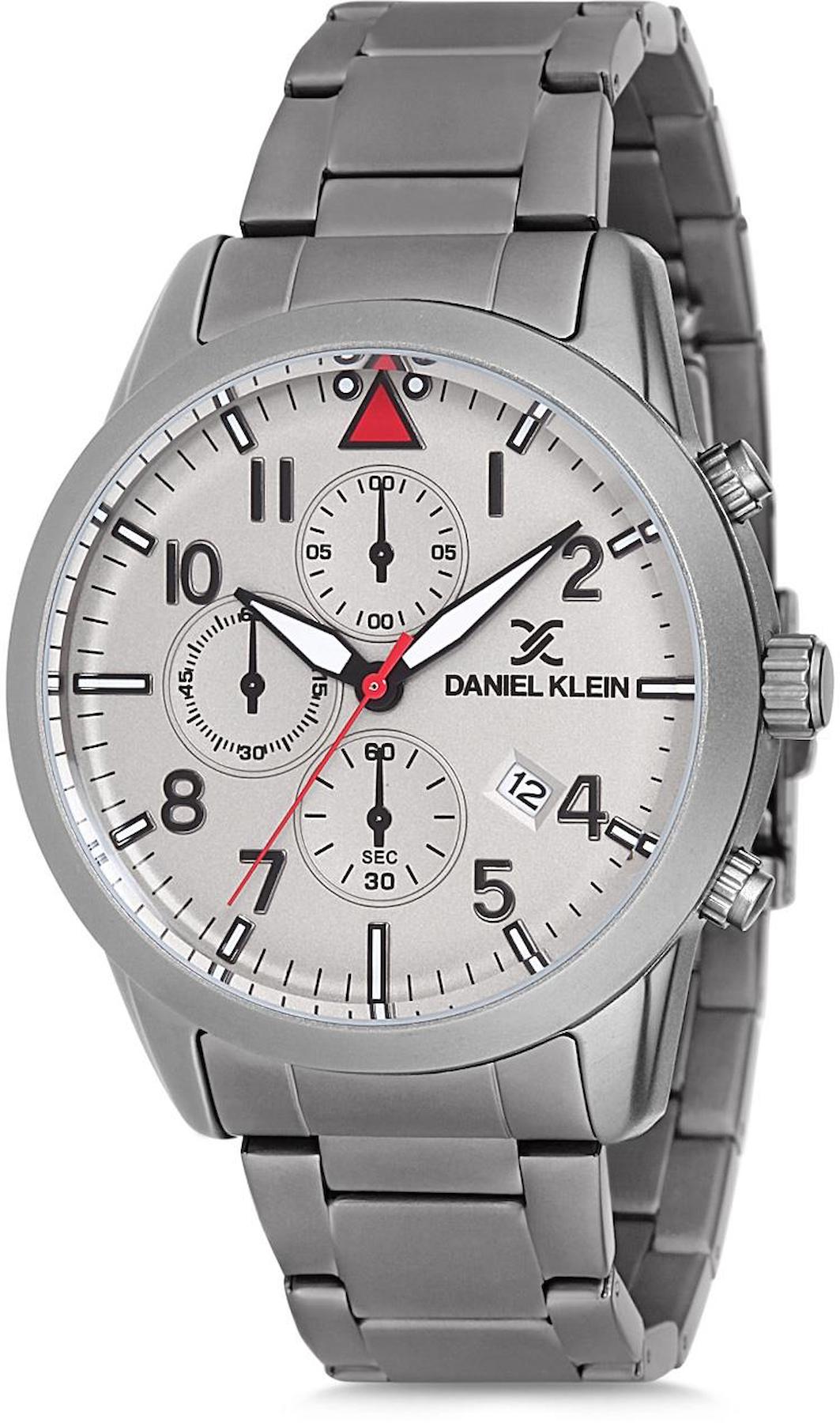 Daniel Klein DK102-011691I Takvimli 42 mm Çelik Kordon Analog Erkek Kol Saati