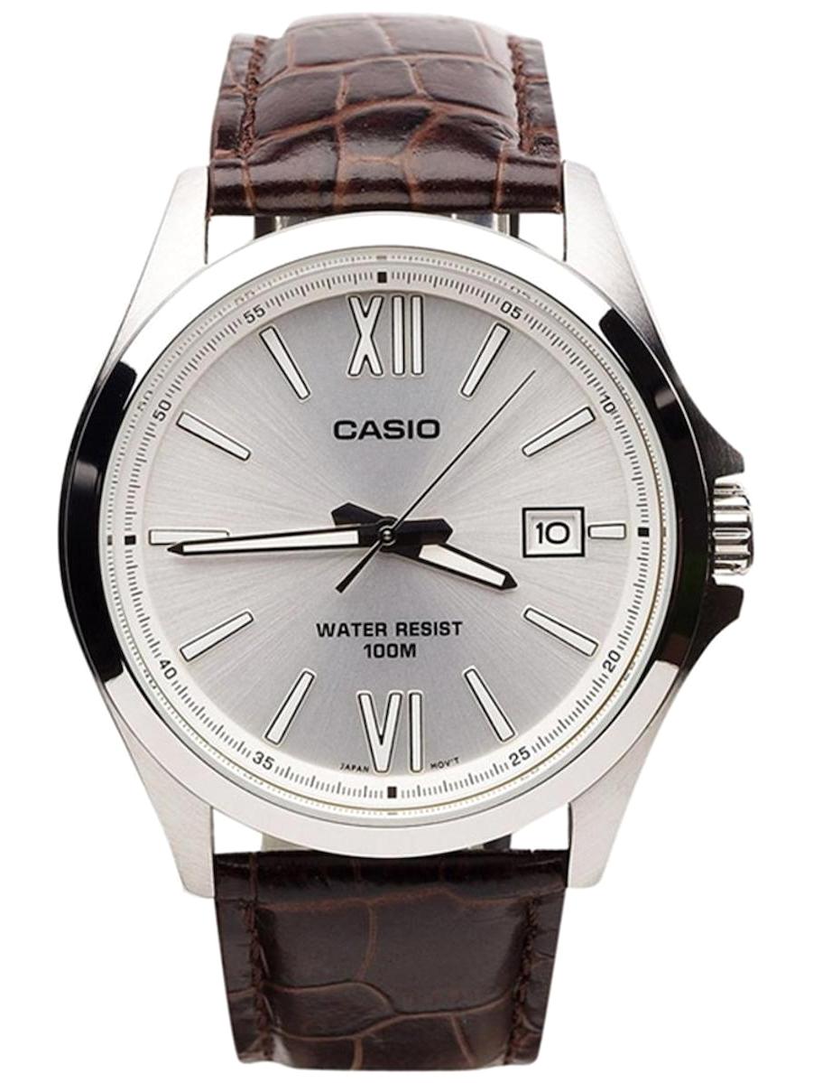 Casio MTP-1376L-7AVDF Takvimli 42.3 mm Kahverengi Çelik Kordon Analog Kol Saati