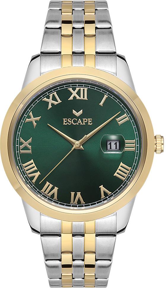 Escape ESCP102705 Takvimli 44 mm Altın-Çelik Kordon Analog Erkek Kol Saati