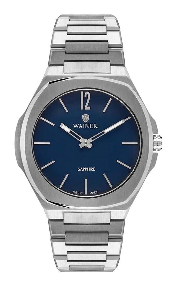 Wainer WA.10122-B 44 mm Çelik Kordon Analog Erkek Kol Saati