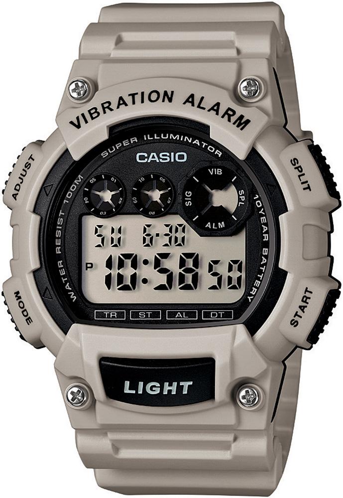 Casio W-735H-8A2VDF Takvimli Füme Çelik Kordon Dijital Kol Saati