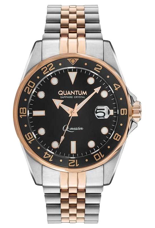 Quantum QMG886.550 Takvimli 43 mm Altın-Metal Kordon Analog Erkek Kol Saati