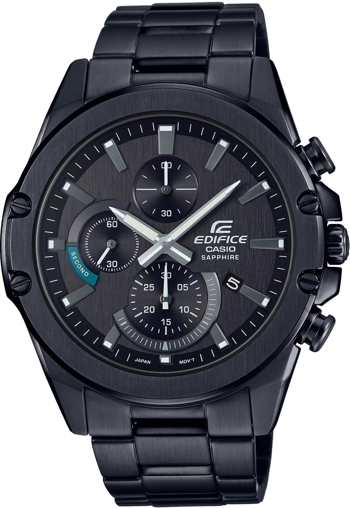 Casio EFR-S567DC-1AVUDF Takvimli 45.6 mm Siyah Çelik Kordon Analog Erkek Kol Saati