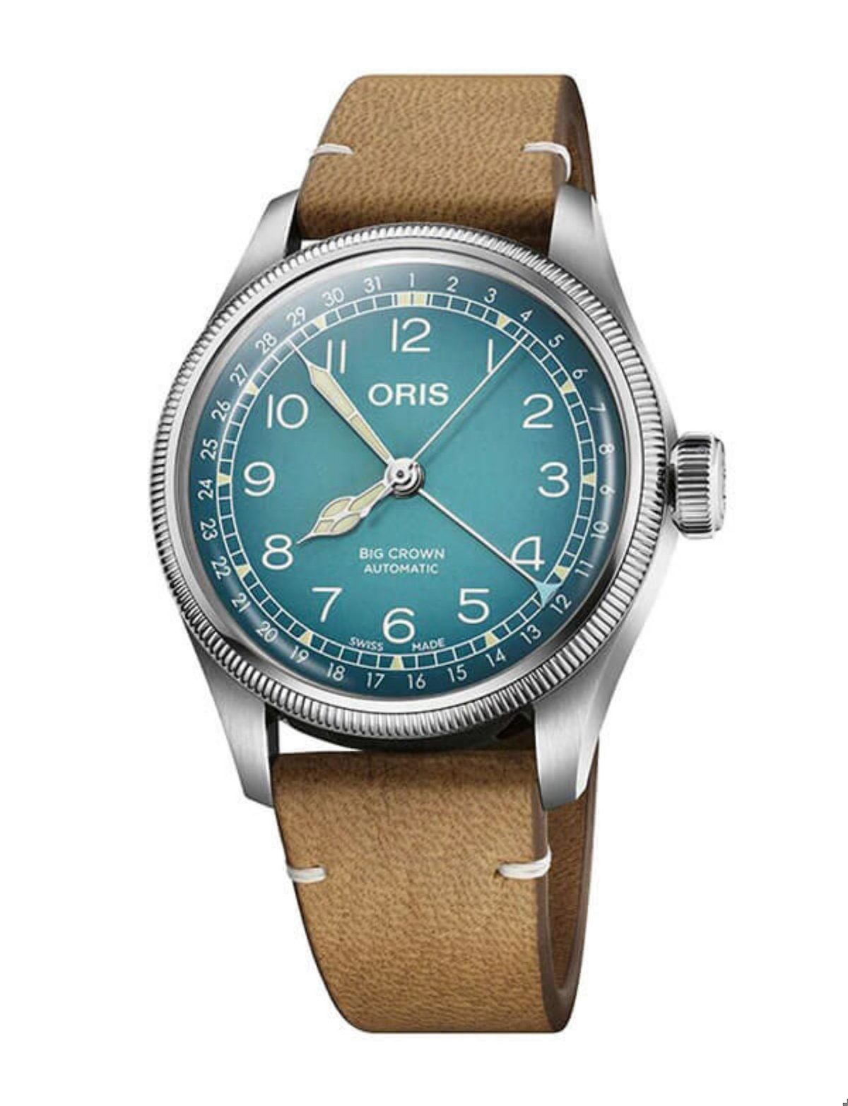 Oris Cervo Volante 38 mm Kahverengi Deri Kordon Analog Kol Saati