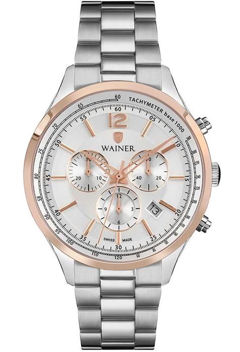 Wainer WA.12028-B Pusulalı Takvimli 43 mm Çelik Kordon Analog Kol Saati