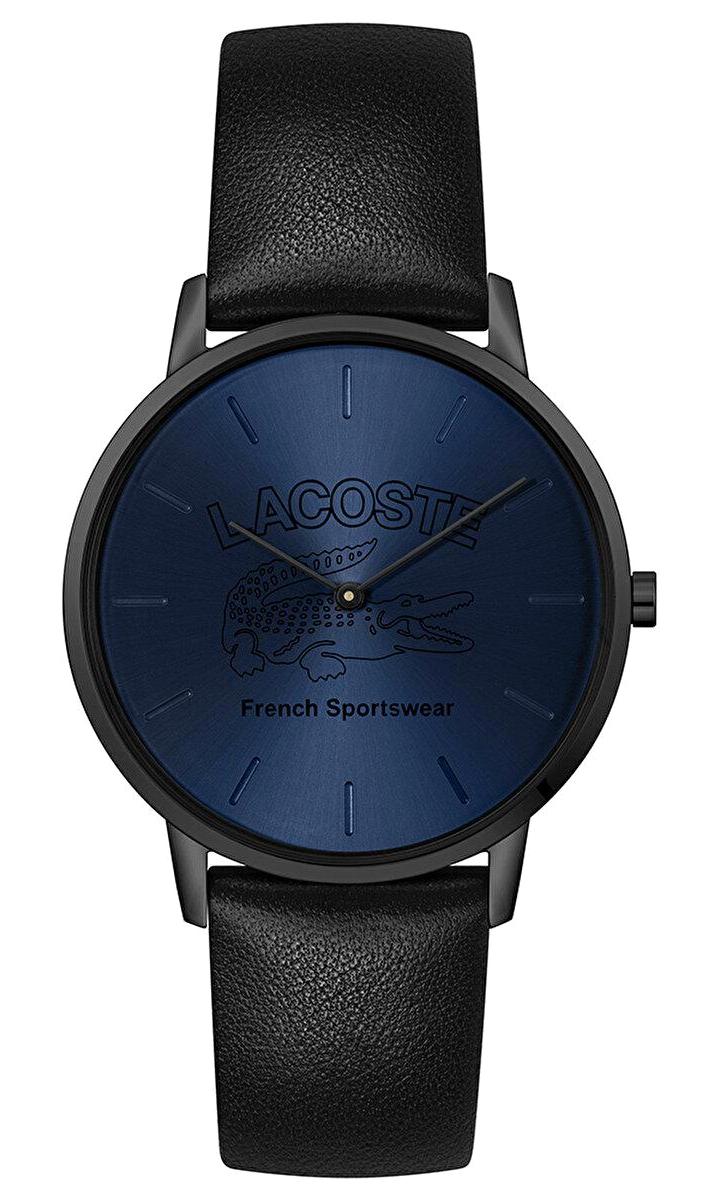 Lacoste LAC2011213 41 mm Siyah Deri Kordon Analog Erkek Kol Saati