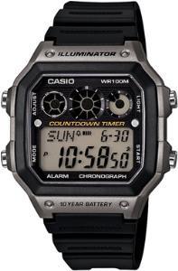 Casio AE-1300WH-8AVDF Takvimli 42.1 mm Siyah Çelik Kordon Analog Kol Saati