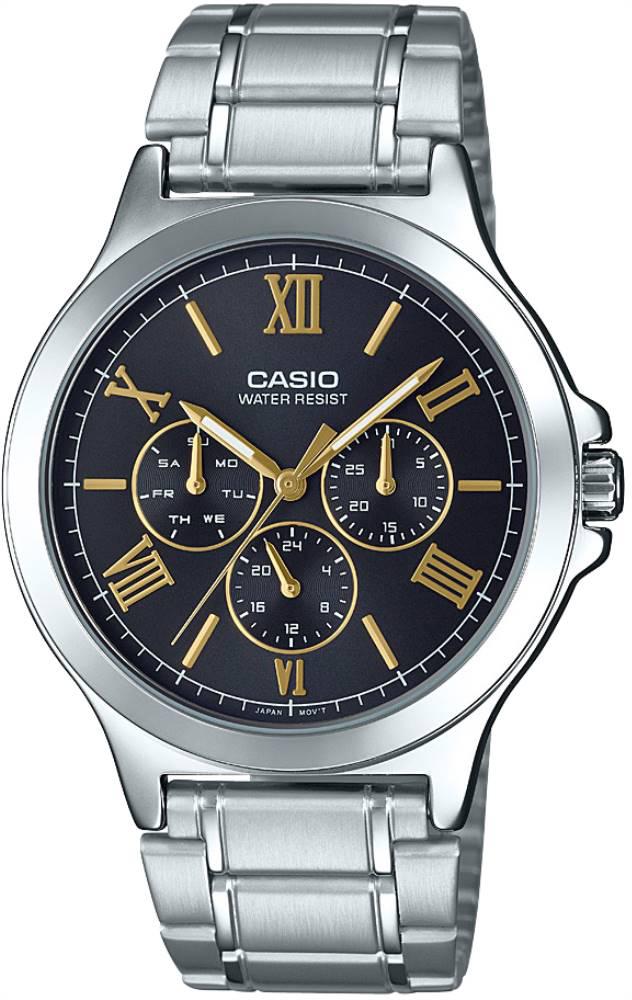 Casio MTP-V300D-1A2UDF Takvimli Çelik Kordon Analog Kol Saati