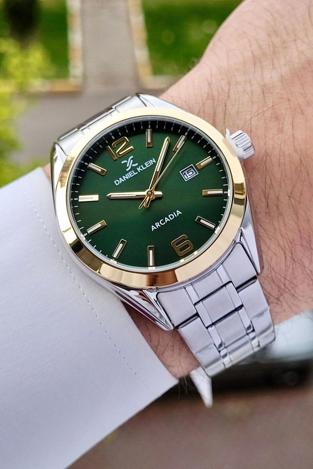 Daniel Klein DKISTE1181 Takvimli 42 mm Çelik Kordon Analog Erkek Kol Saati