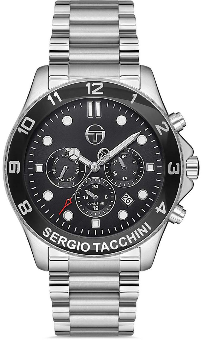 Sergio Tacchini ST.1.10178.1 Takvimli 42 mm Çelik Kordon Analog Kol Saati