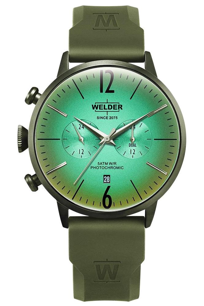 Welder Watch WWRC519 Pusulalı Takvimli 45 mm Yeşil Silikon Kordon Analog Erkek Kol Saati