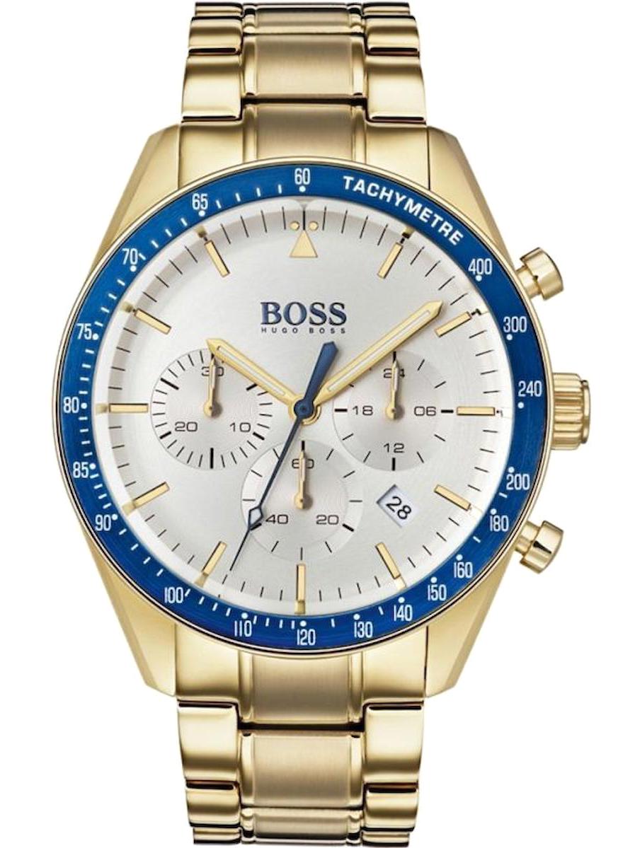 Boss Watches HB1513631 Takvimli 45 mm Altın Çelik Kordon Analog Erkek Kol Saati