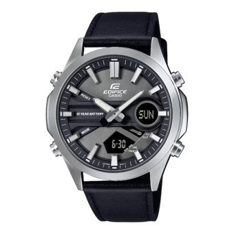 Casio EFV-C120L-8ADF Takvimli 45.5 mm Siyah Deri Kordon Analog Erkek Kol Saati