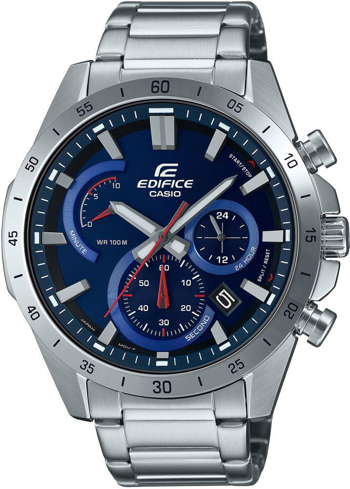 Casio EFR-573D-2AVUDF Takvimli 47.1 mm Çelik Kordon Analog Erkek Kol Saati