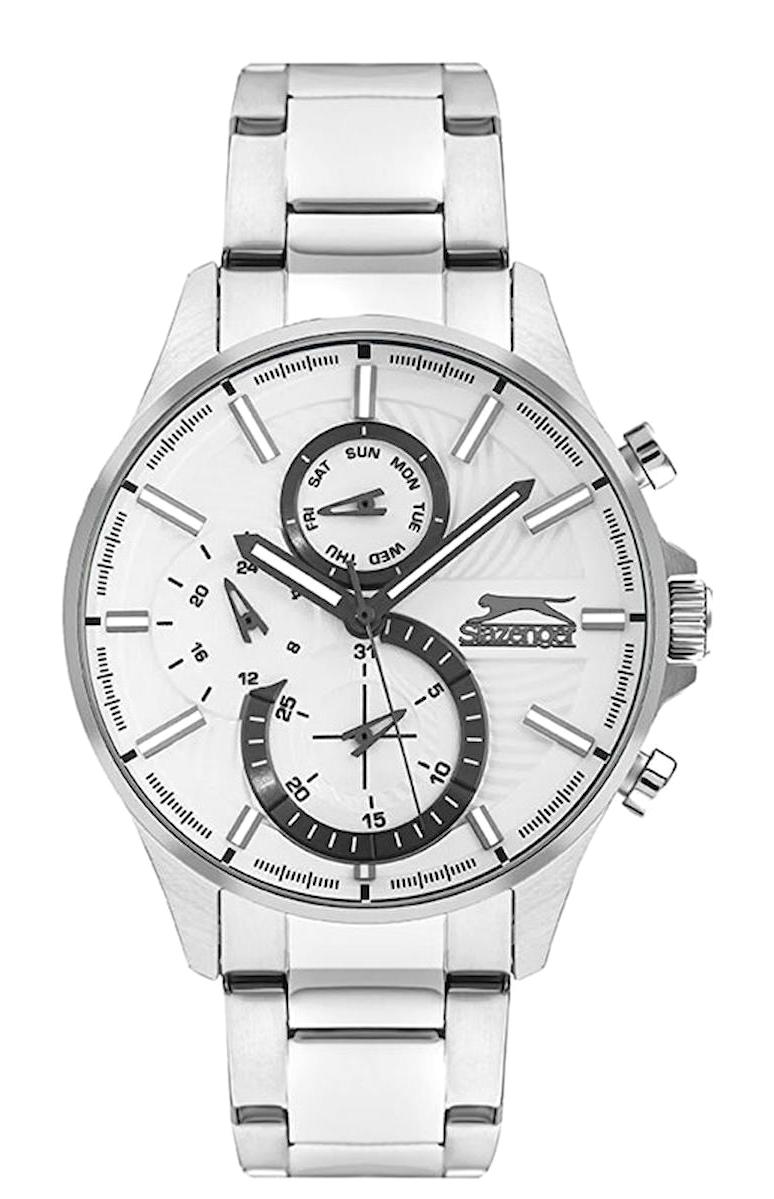 Slazenger SL.09.2193.2.01 Takvimli 44 mm Çelik Kordon Analog Erkek Kol Saati