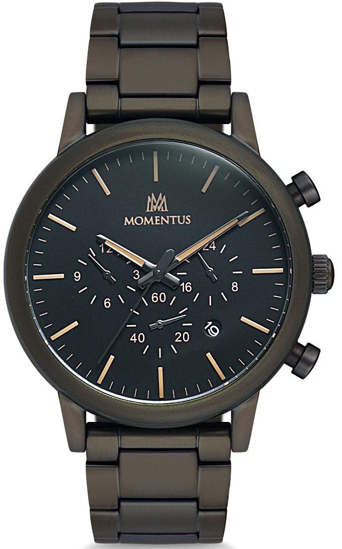 Momentus CC236Y-04SN Takvimli 44 mm Çelik Kordon Analog Kol Saati