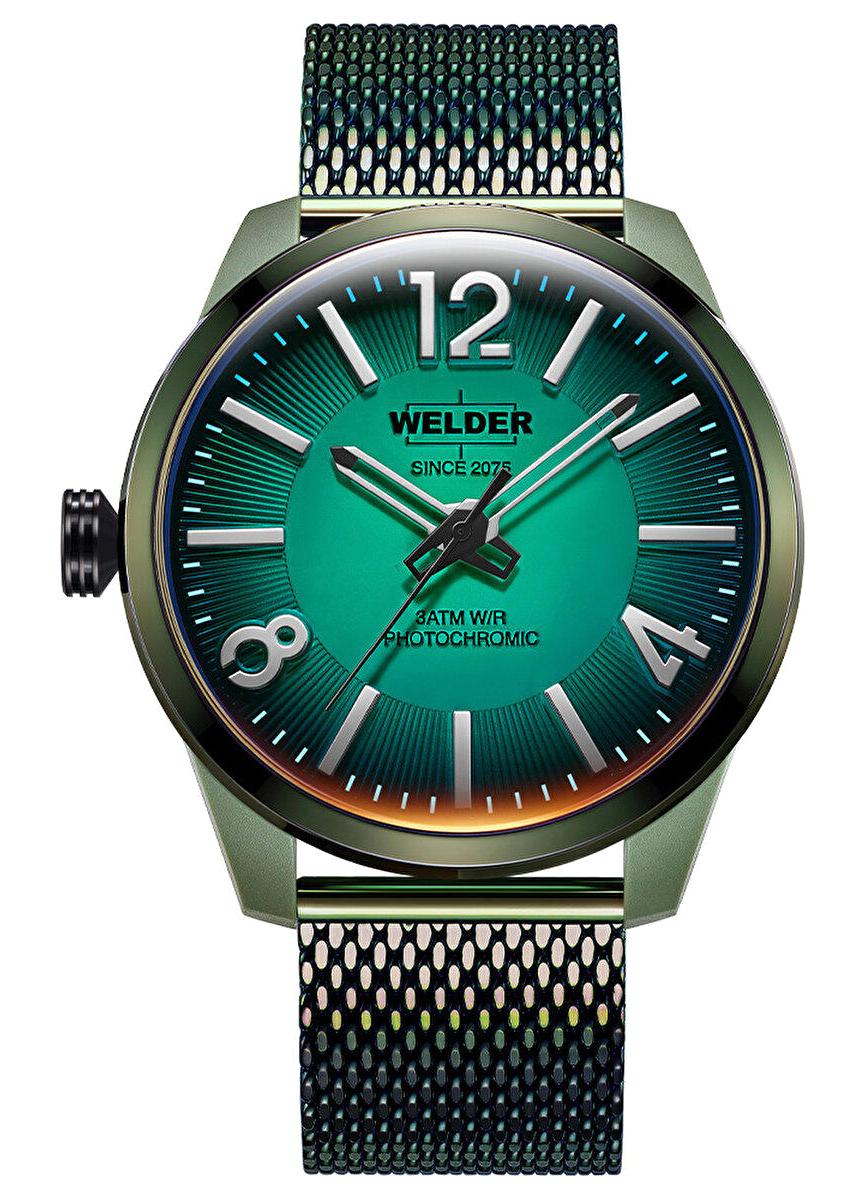 Welder Watch WWRL1013 46 mm Yeşil Çelik Kordon Analog Erkek Kol Saati